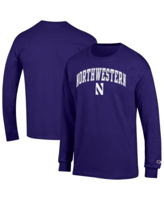 Men's Northwestern Wildcats Long-Sleeve Crewneck T-Shirt