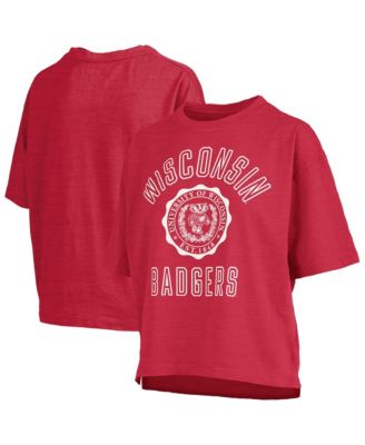 Women's Wisconsin Badgers Oversized Slub Graphic T-Shirt