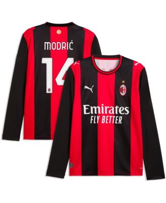 Men's Luka Modric AC Milan 2026/27 Home Replica Long Sleeve Jersey