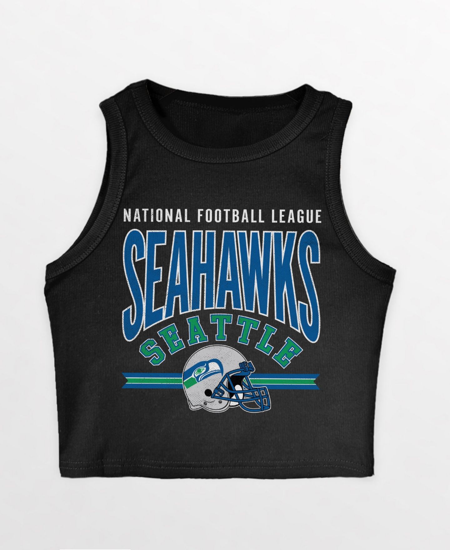 Женский топ Gameday Couture Seattle Seahawks Mic Drop Essential Ribbed Crop — фото 2