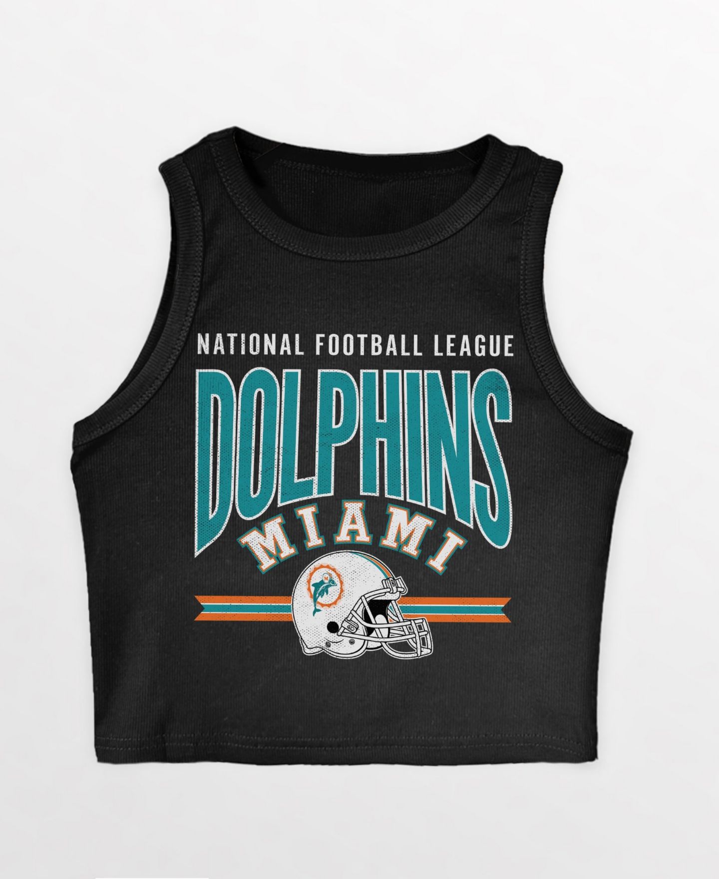 Женский топ Gameday Couture Miami Dolphins Mic Drop Ribbed Scoop Neck Crop — фото 2