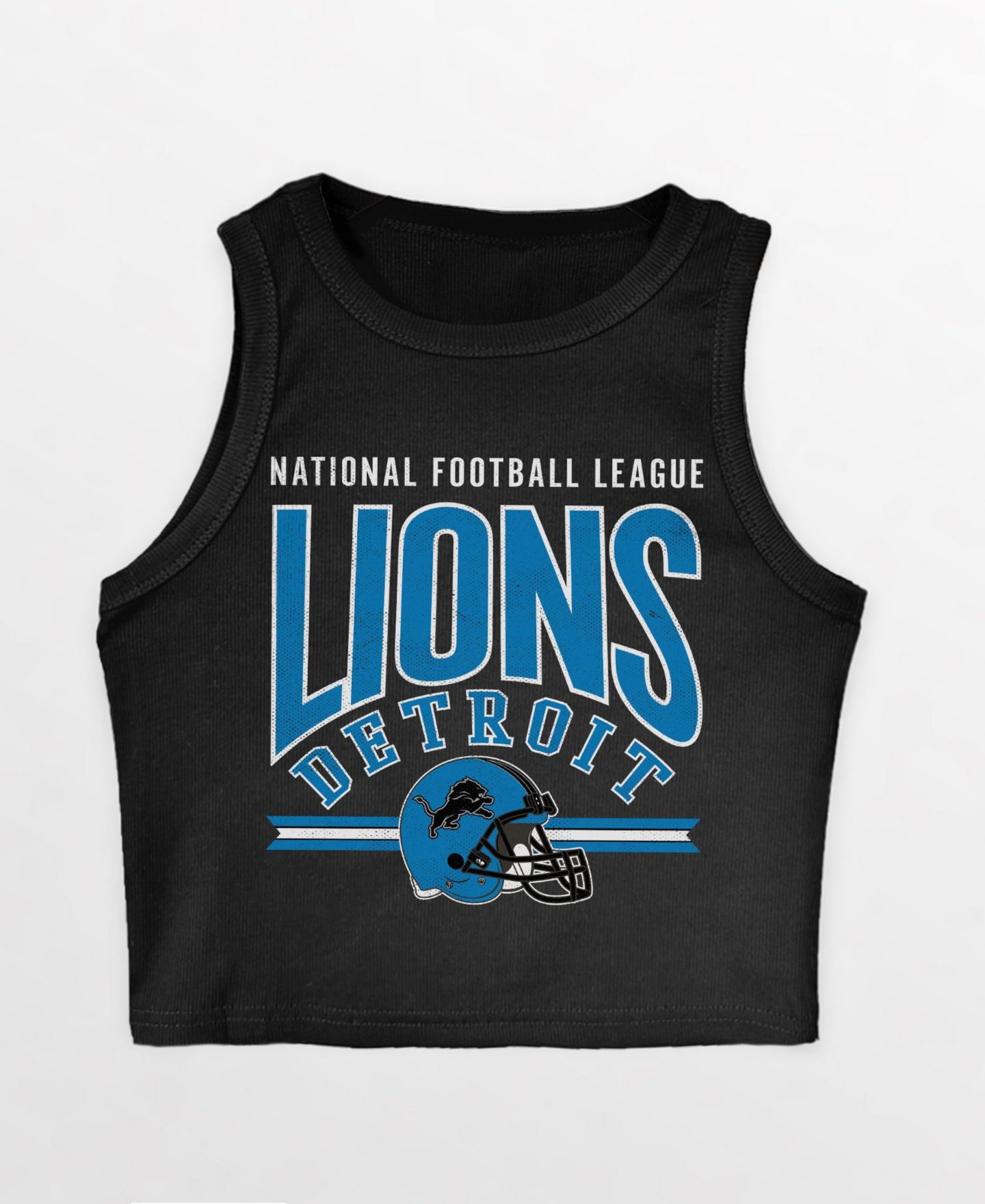 Женский топ Gameday Couture Detroit Lions Mic Drop Ribbed Scoop Neck Crop — фото 2