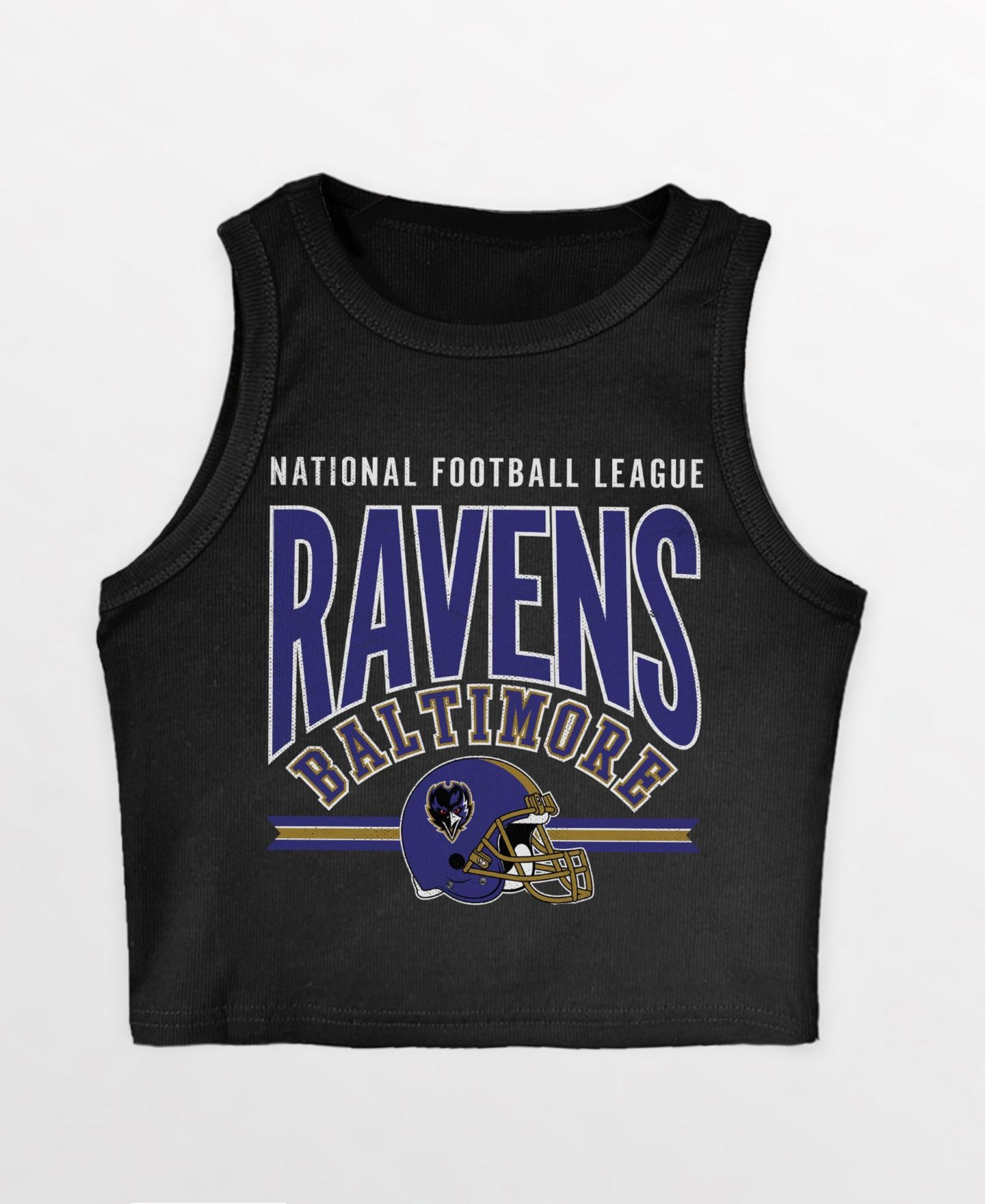 Женский топ Gameday Couture Baltimore Ravens Mic Drop Crop Ribbed — фото 2
