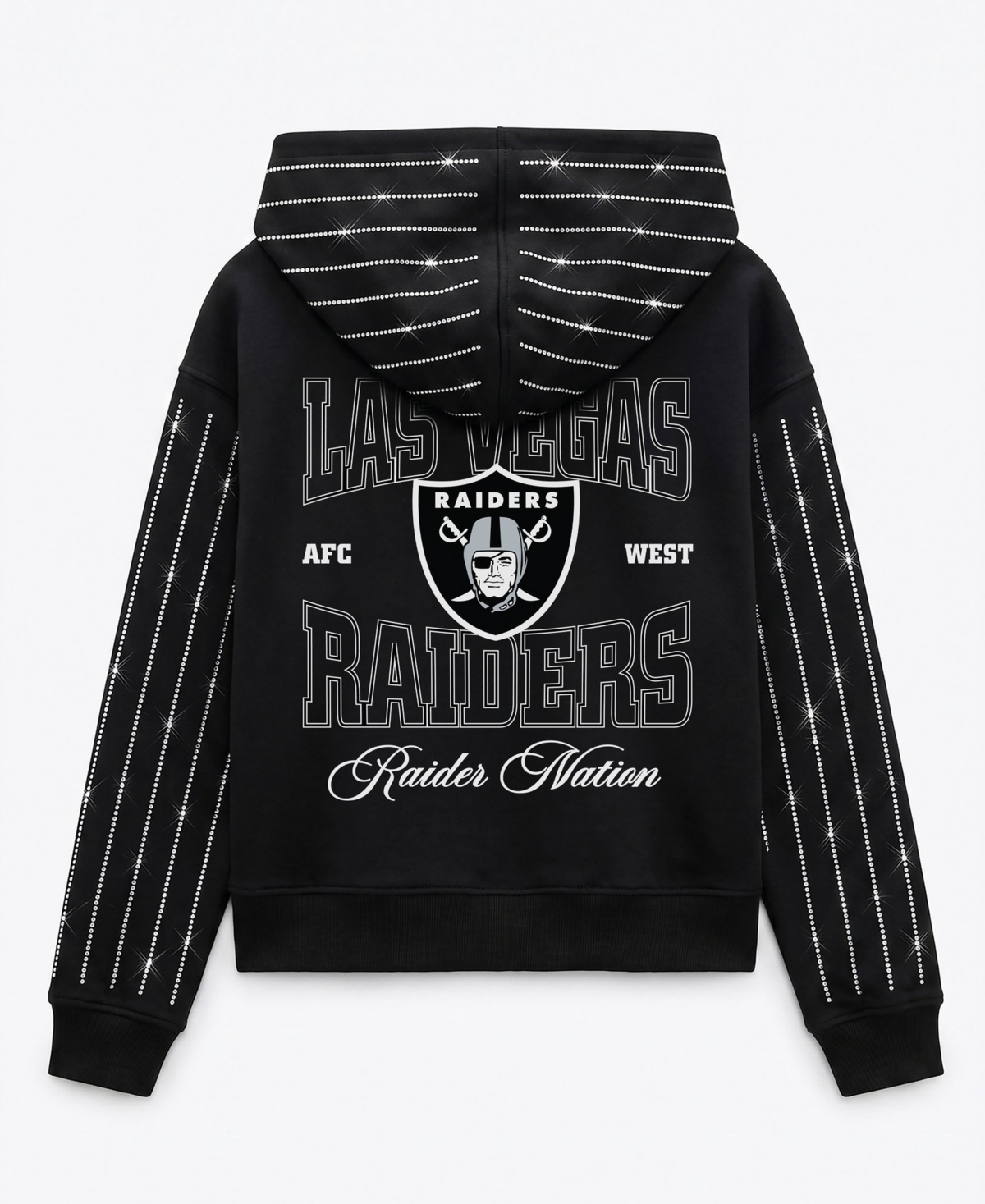 Gameday Couture Women's Las Vegas Raiders Eyes on the Prize Cropped Full-Zip Hoodie