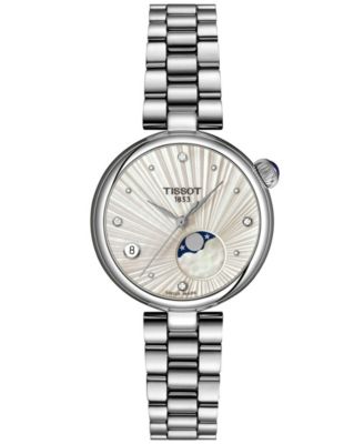 Women's Desir Moonphase Quartz Silver-Tone Stainless Steel Bracelet Watch 29.6mm