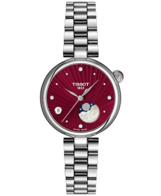 Women's Desir Moonphase Quartz Silver-Tone Stainless Steel Bracelet Watch 29.6mm
