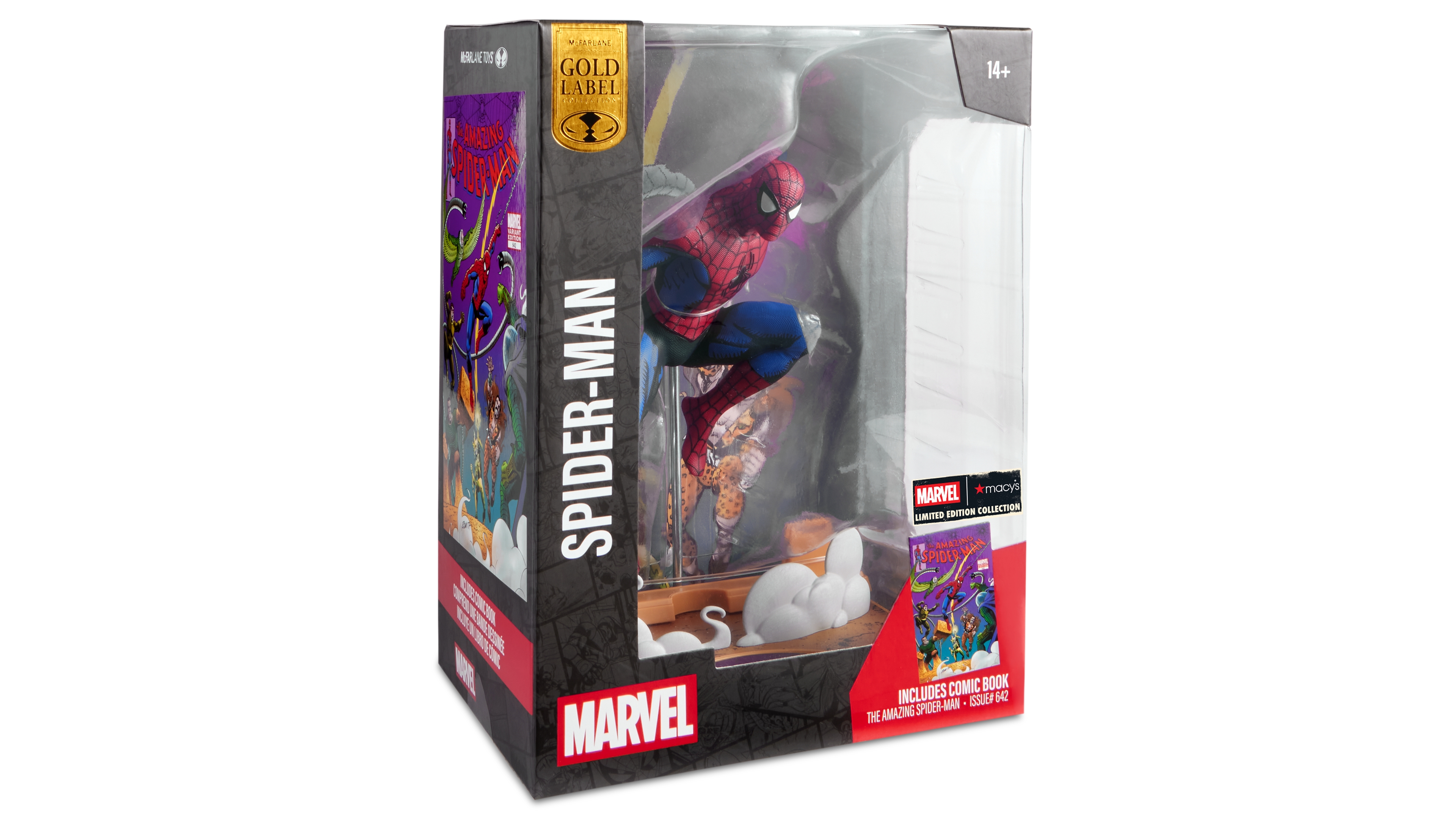 Marvel | Macy's Spider-Man 1:6th Scale Limited Edition Action Figure and Sinister Six Comic Book, 2-Piece Set, Ages 14+, Created for Macy's