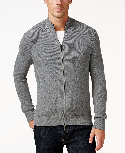 Michael Kors Men's Full-Zip Sweater - Sweaters - Men - Macy's