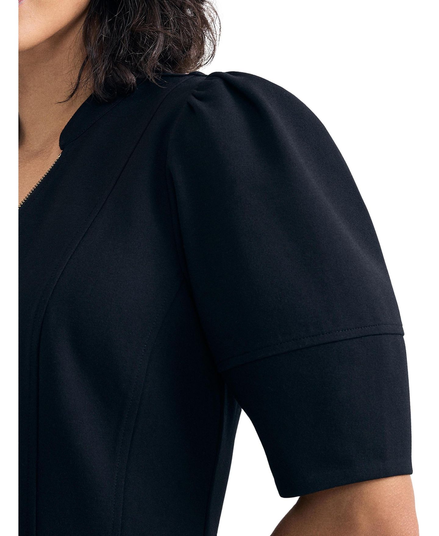 Женское платье Phase Eight Alima Puff-Sleeve A-Line, цвет: Чёрный — фото 6