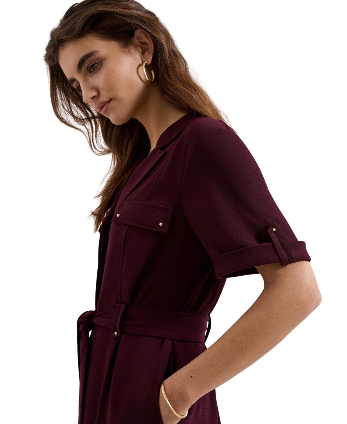 Phase Eight Women's Marlina Belted Mini Shirt Dress