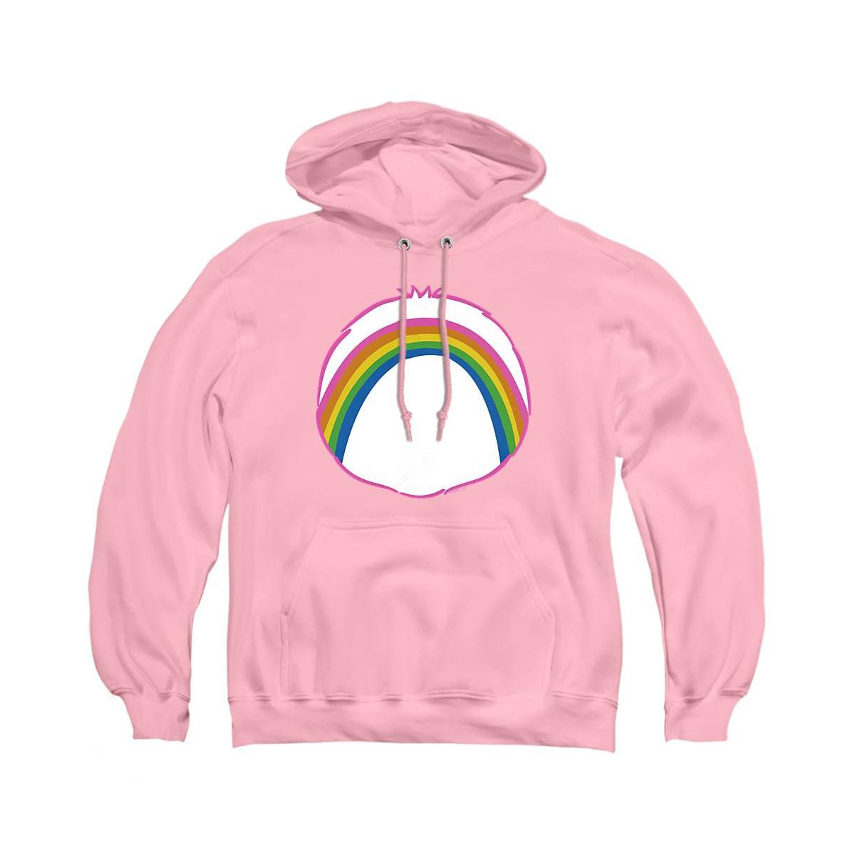 Care Bears Men's Cheer Belly Graphic Long-Sleeve Pull-Over Hoodie - Pink