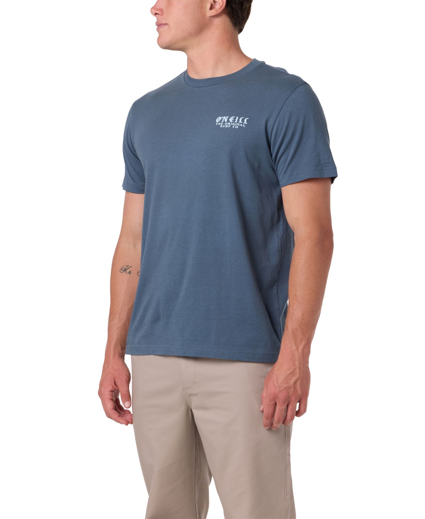 Мужская футболка O'Neill Tag Line Classic Short-Sleeve, цвет: Тёмный сланцевый — фото 3