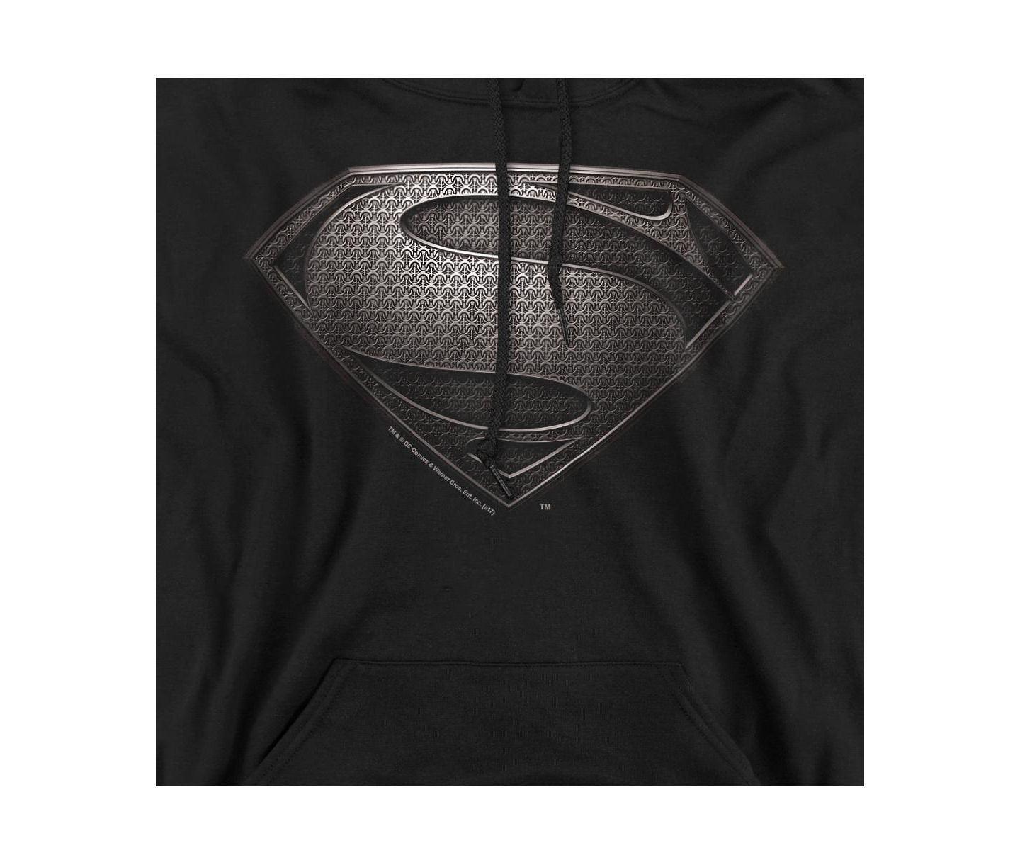 Мужское худи Superman Man Of Steel Mos Desaturated Graphic Pull-Over, цвет: Чёрный — фото 2