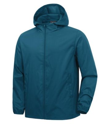 Men's Waterproof Packable Windbreaker Jacket