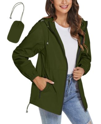 Women's Waterproof Lightweight Packable Windbreaker