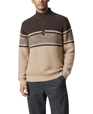 Men's Organic Mock Neck Waffle Sweater