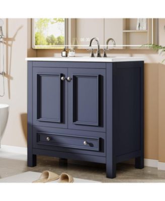 30" Bathroom Vanity with Sink, Bathroom Vanities Cabinet
