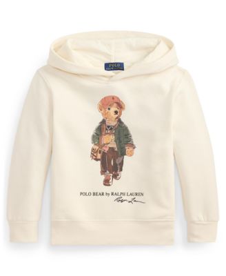 Boys' 2T-7 Polo Bear Fleece Hooded Sweatshirt