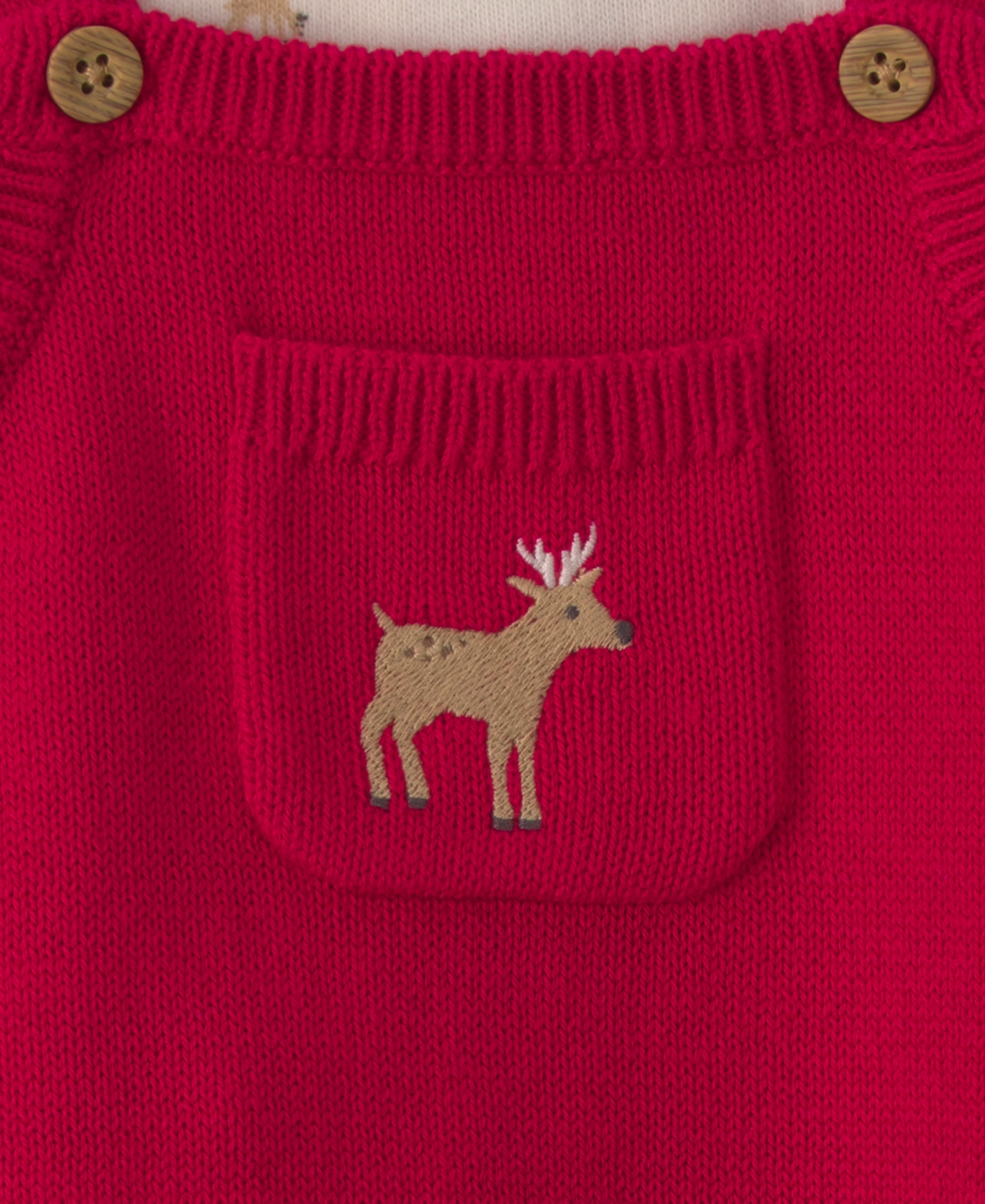 Carter's Baby Boys' Round Neck T-Shirt and Reindeer Sweater Overall, 2-Piece Set