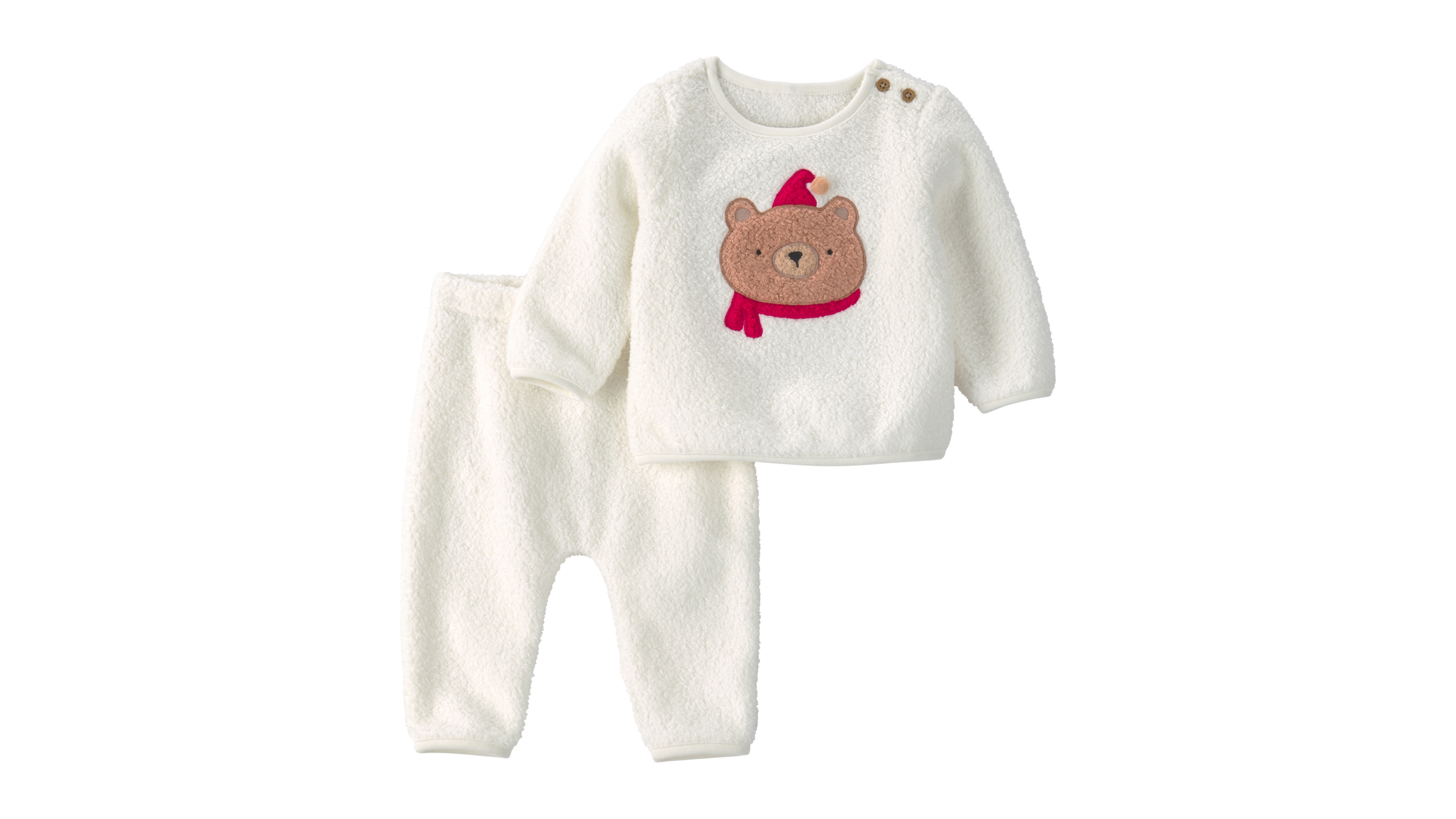Carter's Baby Boys' and Girls' Bear Fleece Top Pants, 2-Piece Set