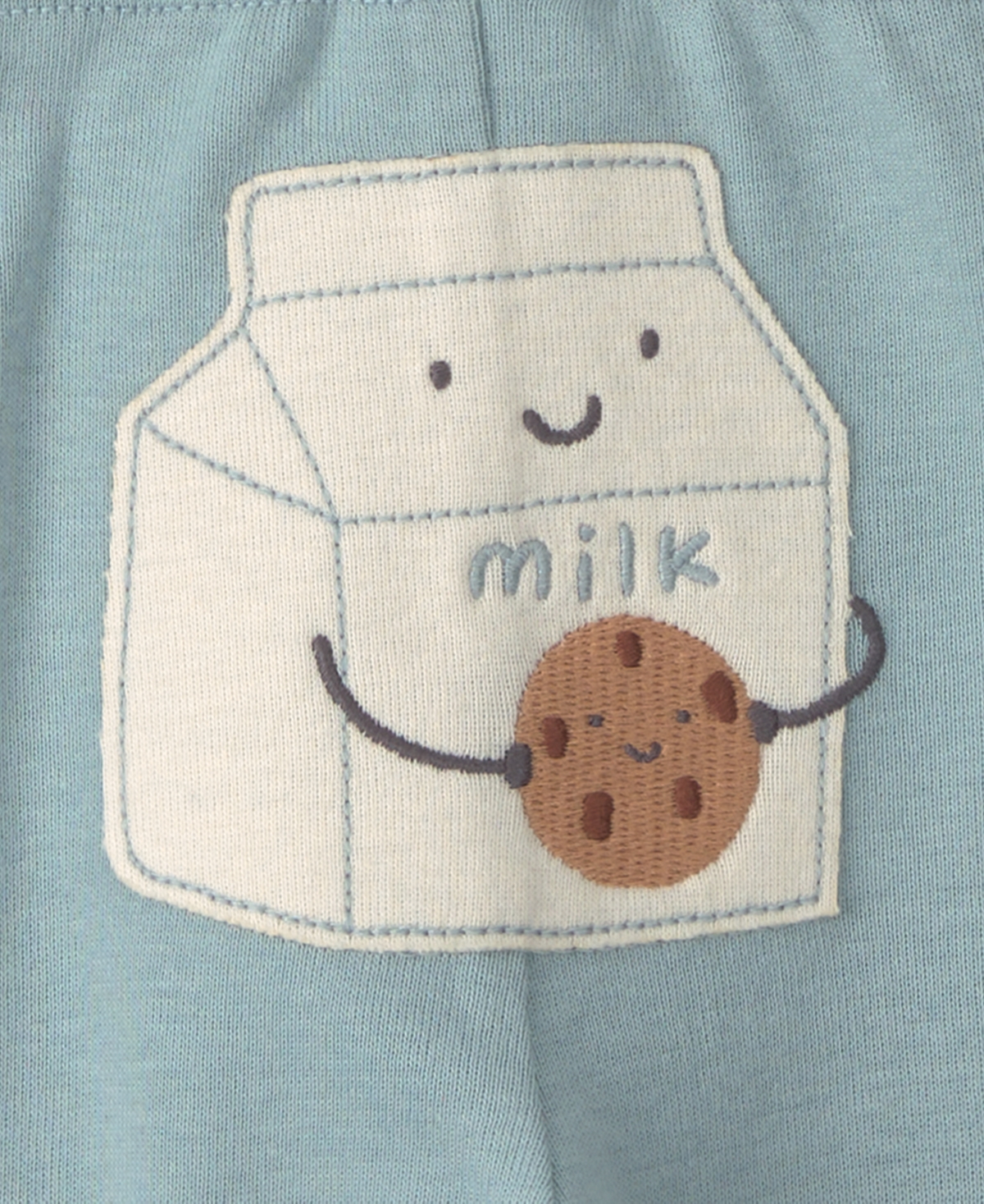 Carter's Baby Boys' Milk and Cookies Long-Sleeve Bodysuits Pants, 3-Piece Set