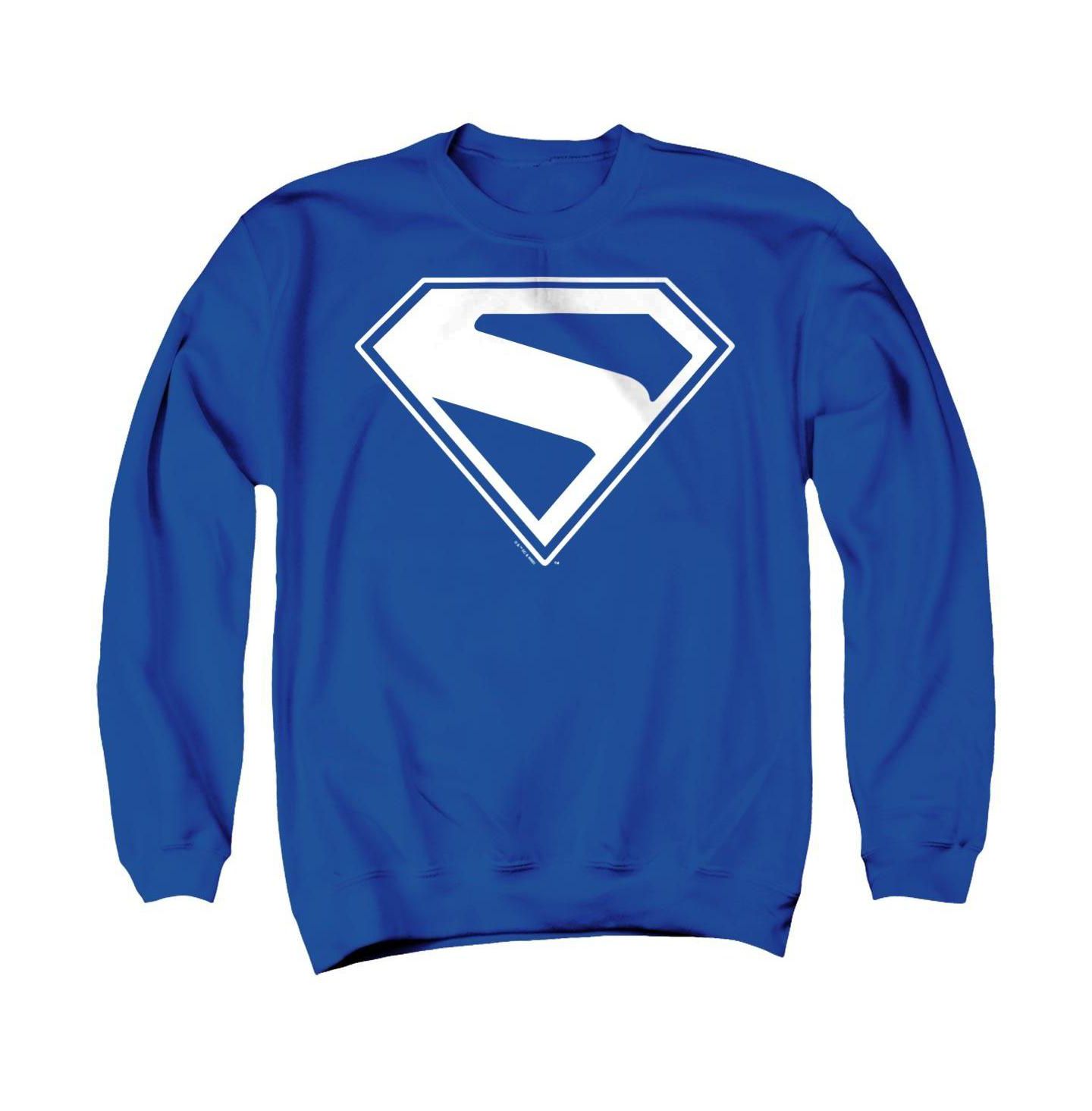 Мужская толстовка Superman 2025 New Logo Crewneck, цвет: Королевский синий — фото 1