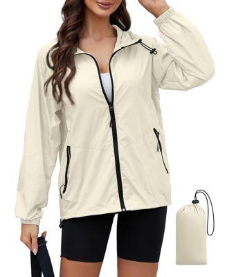 Women's Lightweight Packable Waterproof Rain Jacket
