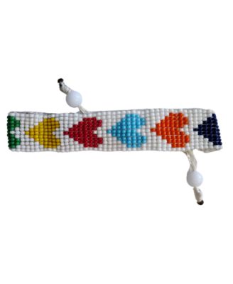 Hearts United Hand Beaded Bracelet
