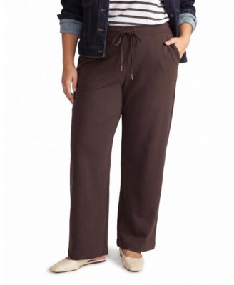 Plus Size Straight-Leg French Terry Sweatpants