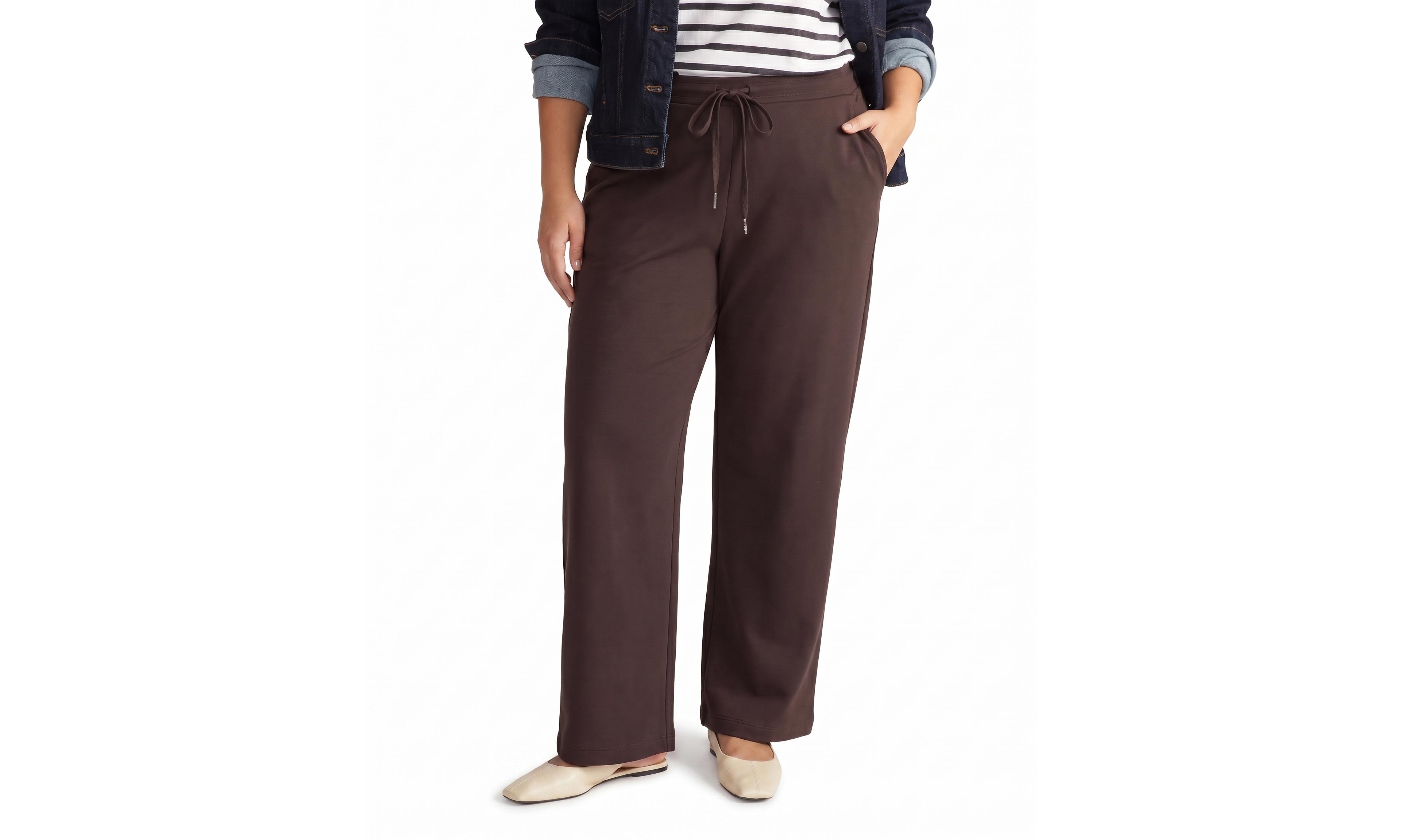 Universal Standard Plus Straight-Leg French Terry Sweatpants