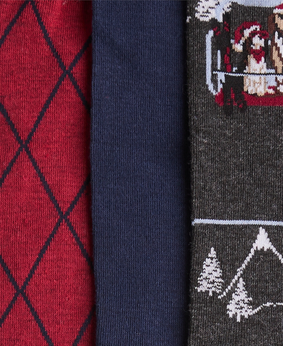 Perry Ellis Portfolio Men's Crew Dogs Ski Socks, 3-Pack