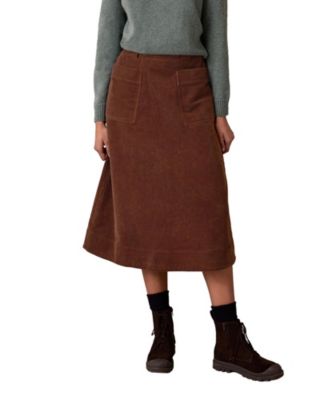 Women's Utility Cord Midi Skirt