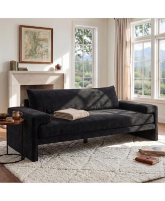 Chenille Upholstered 3-Seater Sofa