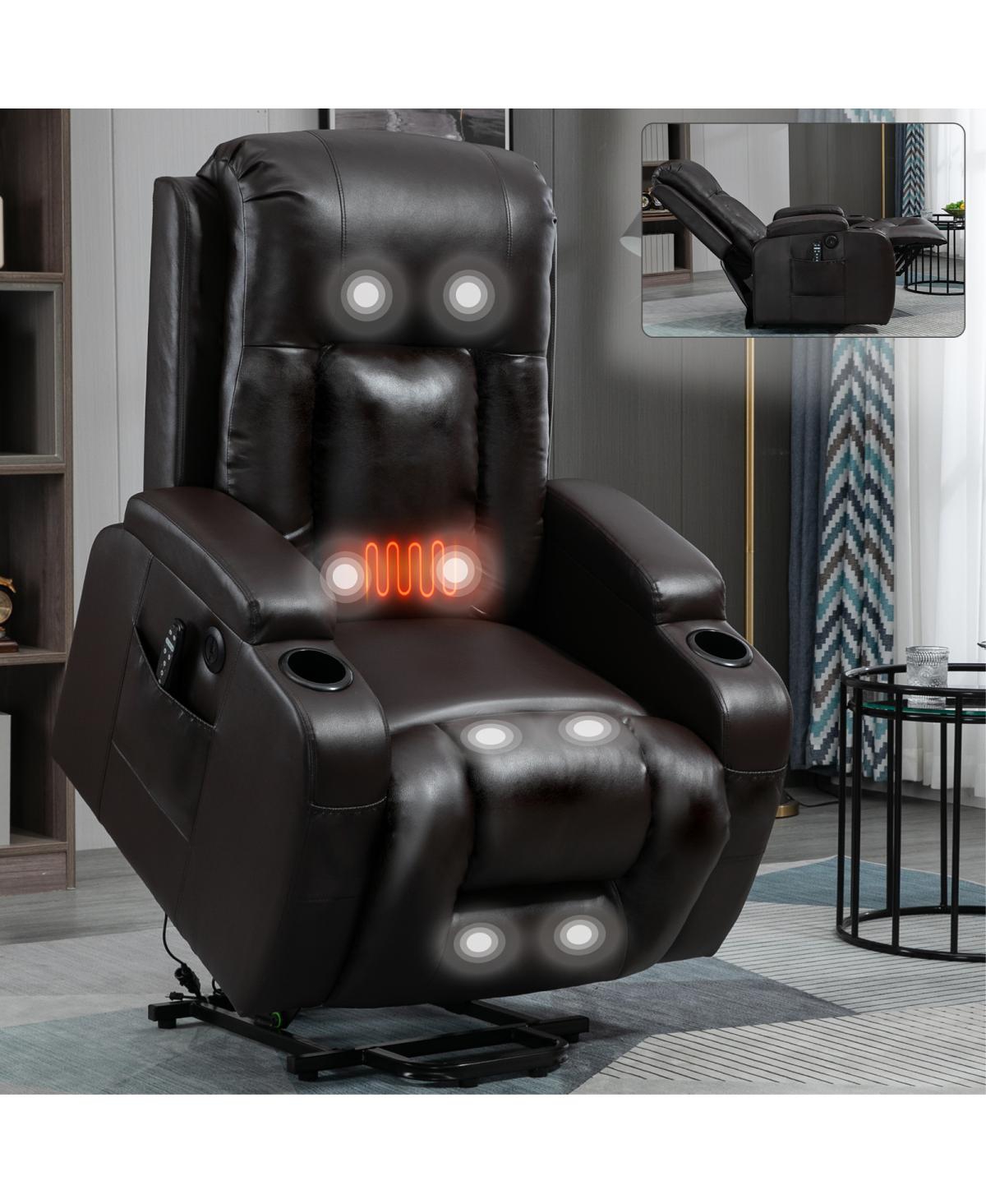 Streamdale Furniture Power Lift Recliner Chair with Massage, Heating, and Usb Port