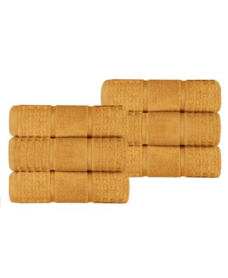 Napa Zero Twist Waffle Honeycomb Plush Soft Absorbent 6-Piece Hand Towel Set