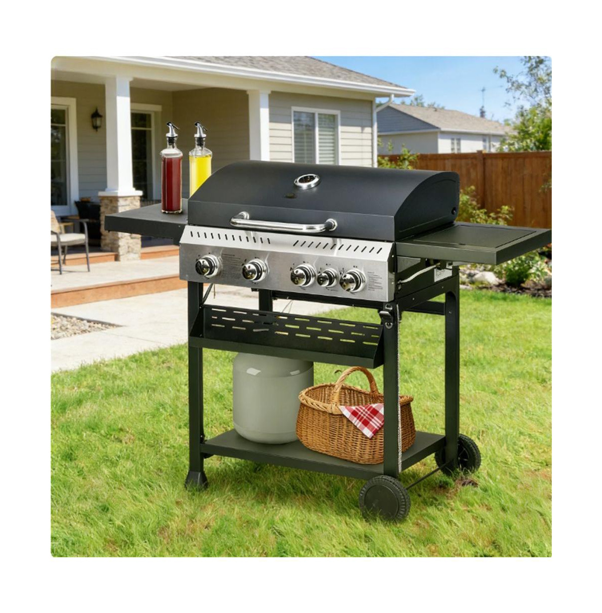 Mountaintop Outdoor burner, portable barbecue grill, barbecue grill