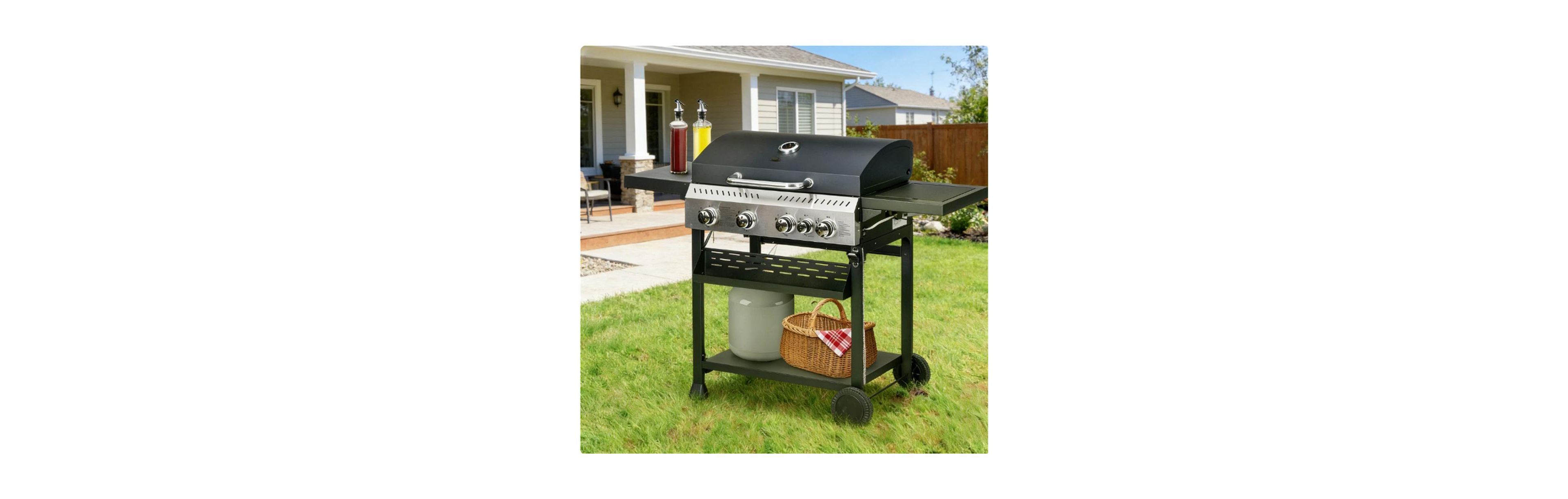 Mountaintop Outdoor burner, portable barbecue grill, barbecue grill