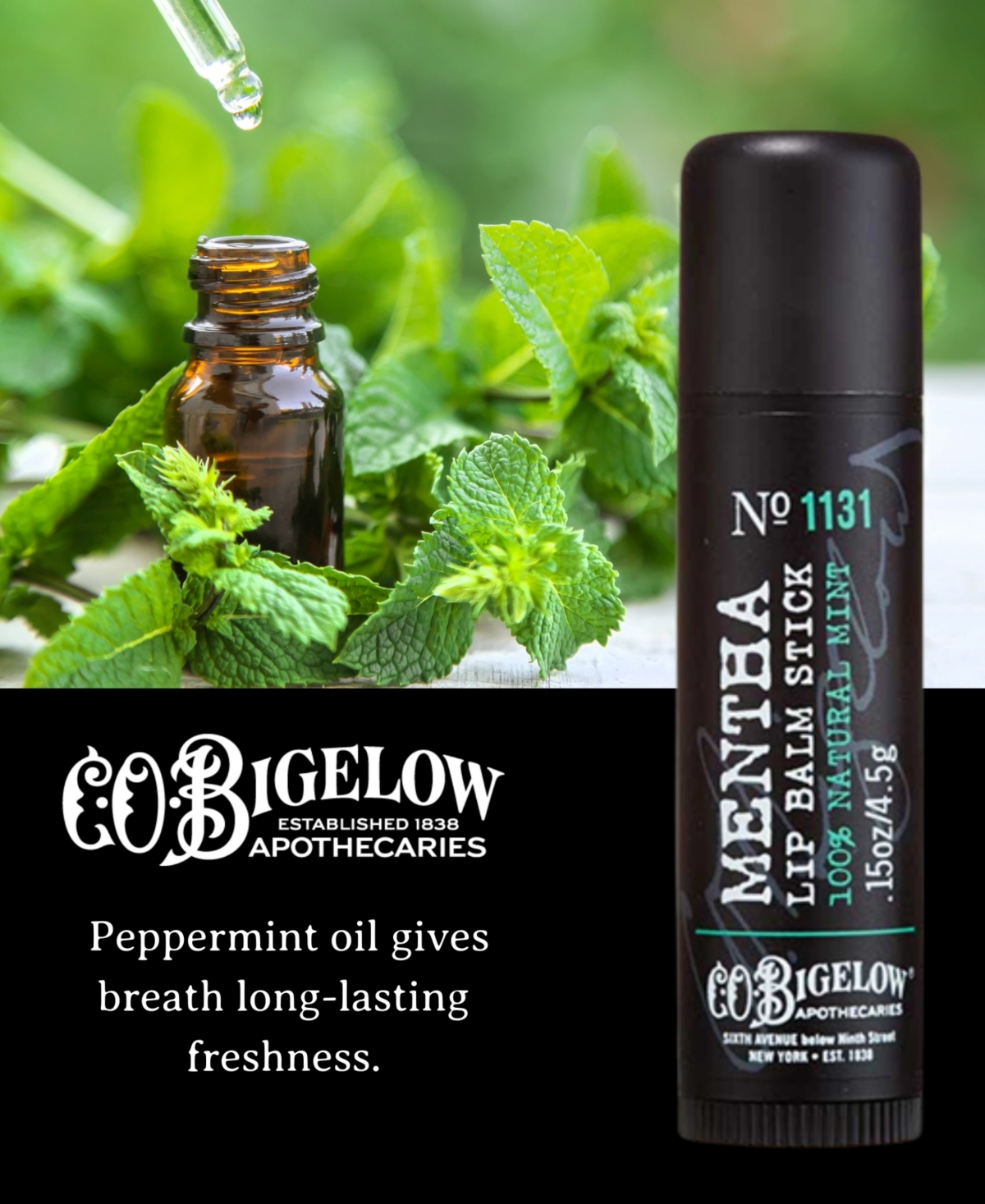 C.o. Bigelow Mentha Lip Balm Stick Trio