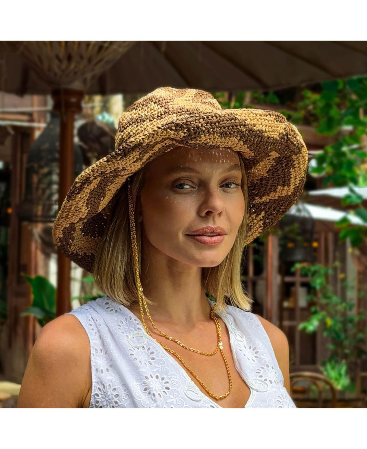 Женский головной убор Brunna.co The Zenda Wide Brim Raffia Rancher Hat, цвет: Коричневый — фото 4