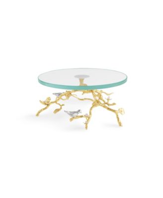 Lovebirds Glass Cakestand