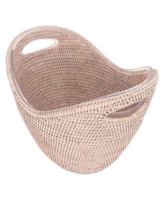 Artifacts Trading Company Rattan Champagne Bucket with Acrylic Insert