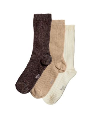 Women's 3 Pack - Cotton Cashmere Crew Socks