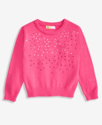 Girls' Dreamyarn Sequin Long-Sleeve Crewneck Sweater