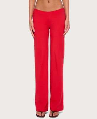 Women's Anika Low-Rise Straight-Leg Pull-On Pants