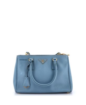 Small Galleria Double Zip Tote Saffiano Leather