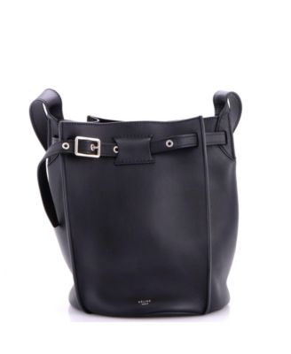 Long Strap Big Bag Bucket Leather