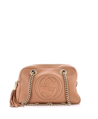 Small Soho Chain Zip Shoulder Bag Leather