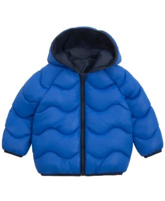 Toddler Boys Reversible Hooded Puffer Jacket 2T-5T