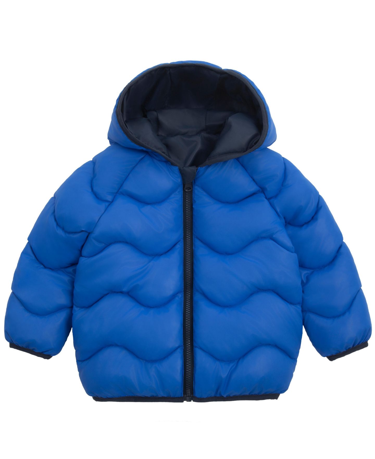 Куртка Rokka&Rolla Reversible Hooded Puffer Jacket 2T-5T для мальчиков-малышей, цвет: Синий — фото 1