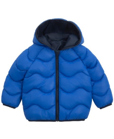Куртка Rokka&Rolla Reversible Hooded Puffer Jacket 2T-5T для мальчиков-малышей, цвет: Синий
